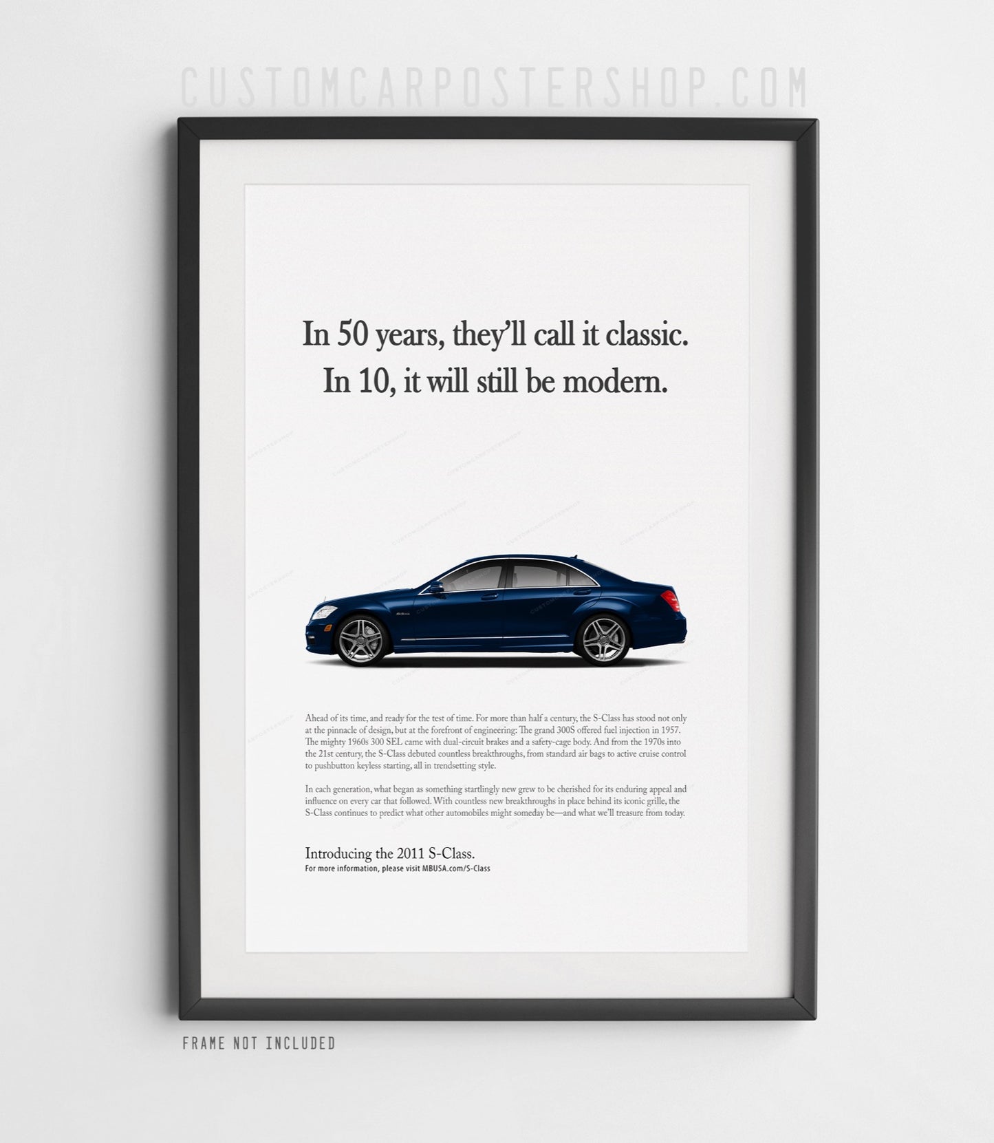 Mercedes-Benz S-Class W221 Print Ad - In 50 Years