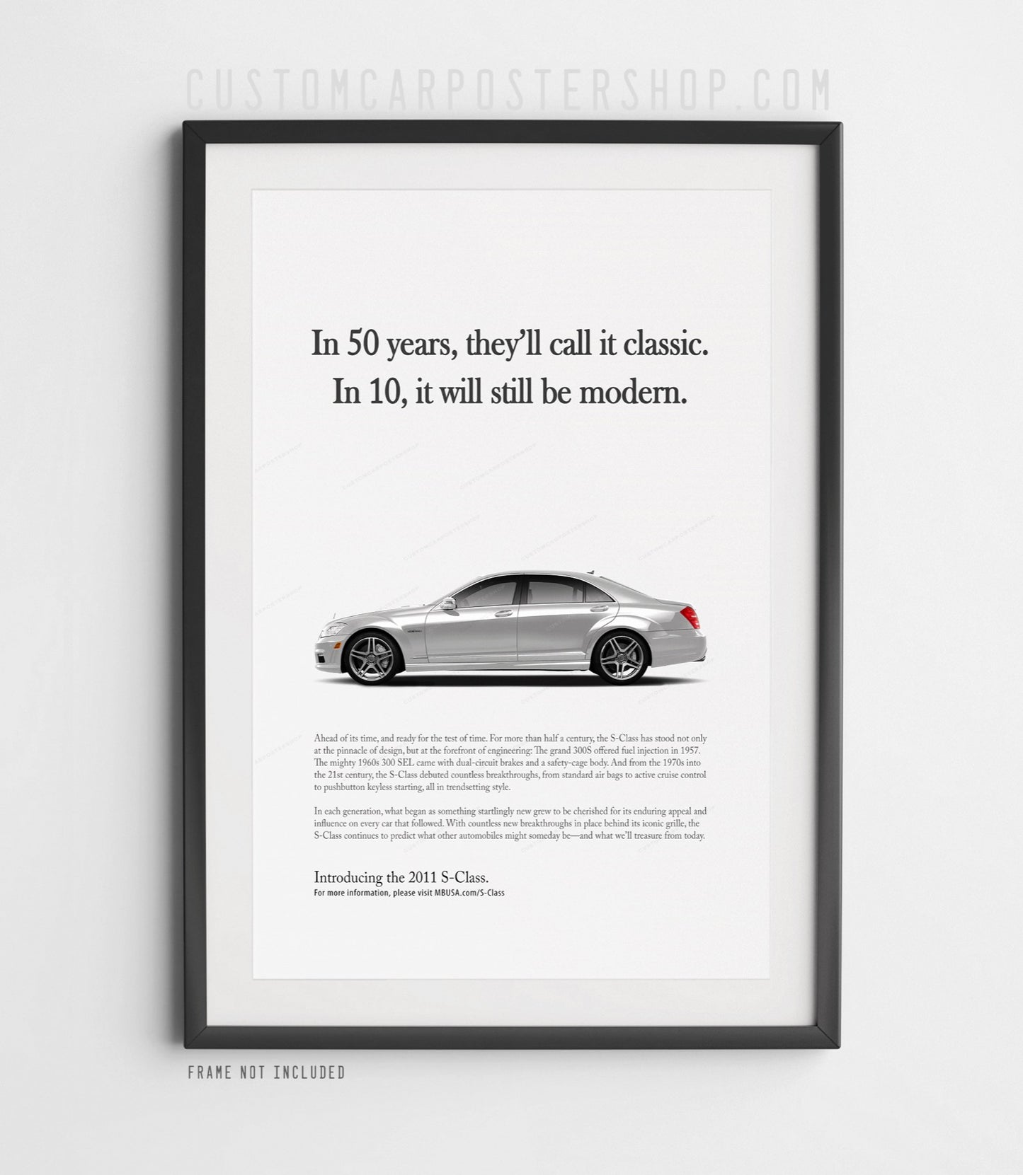 Mercedes-Benz S-Class W221 Print Ad - In 50 Years
