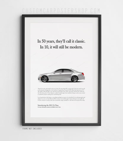 Mercedes-Benz S-Class W221 Print Ad - In 50 Years
