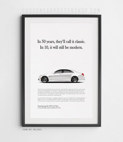 Mercedes-Benz S-Class W221 Print Ad - In 50 Years