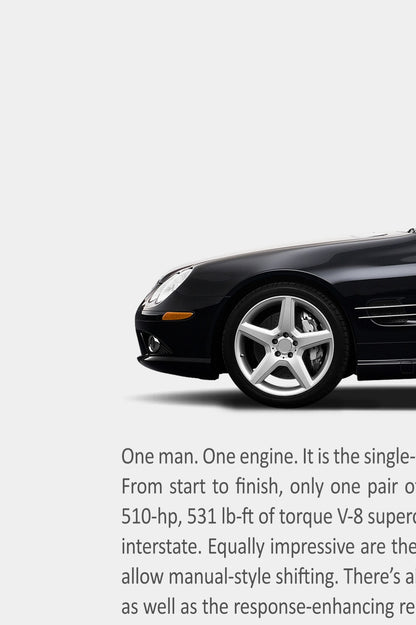 Mercedes-Benz SL55 (R230) Retro Print Ad - One Man One Engine