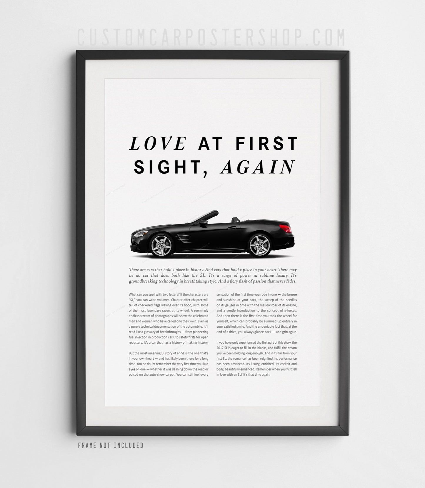 Mercedes-Benz SL550 (R231) Remastered Print Ad - Love at First Sight
