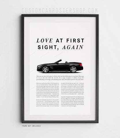Mercedes-Benz SL550 (R231) Remastered Print Ad - Love at First Sight