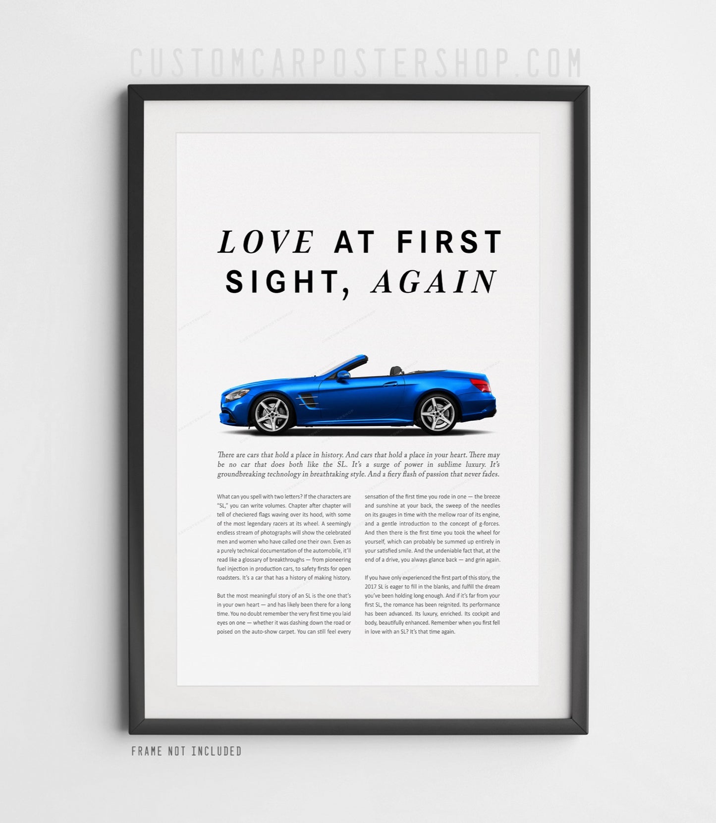Mercedes-Benz SL550 (R231) Remastered Print Ad - Love at First Sight