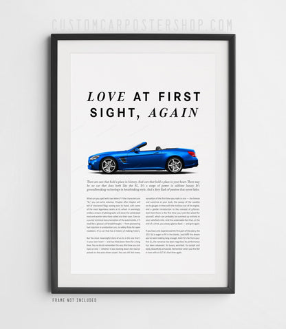 Mercedes-Benz SL550 (R231) Remastered Print Ad - Love at First Sight