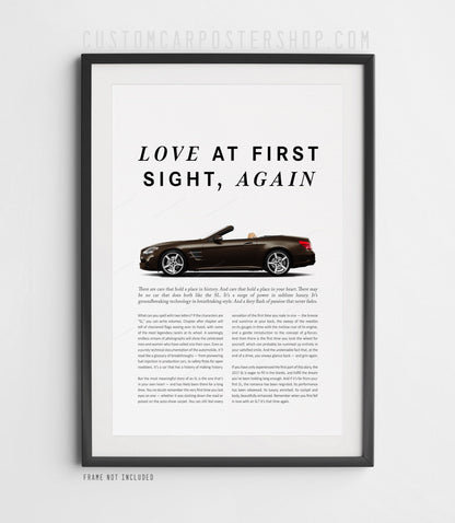 Mercedes-Benz SL550 (R231) Remastered Print Ad - Love at First Sight