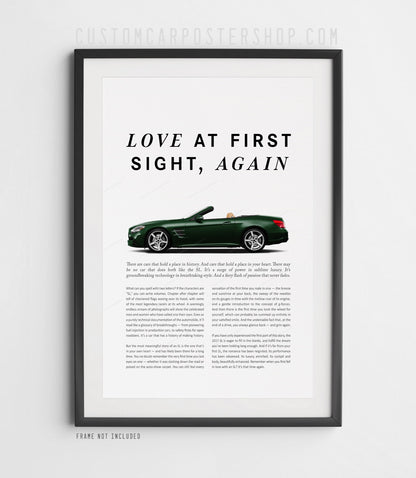 Mercedes-Benz SL550 (R231) Remastered Print Ad - Love at First Sight