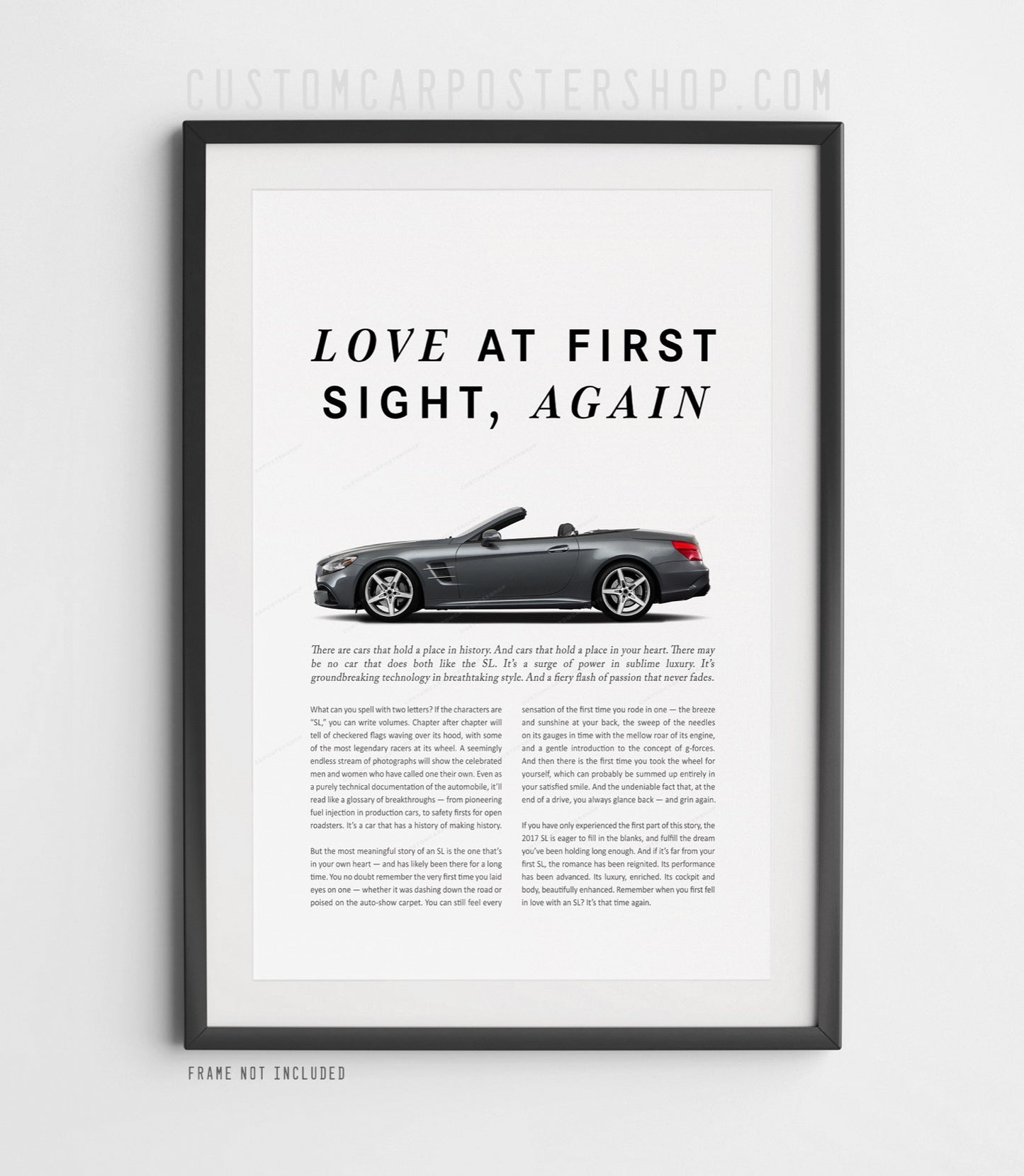 Mercedes-Benz SL550 (R231) Remastered Print Ad - Love at First Sight