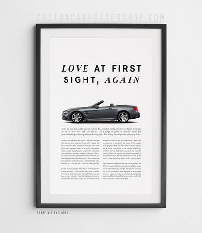 Mercedes-Benz SL550 (R231) Remastered Print Ad - Love at First Sight