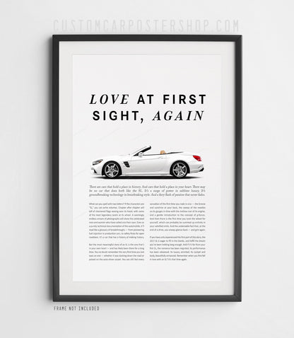 Mercedes-Benz SL550 (R231) Remastered Print Ad - Love at First Sight