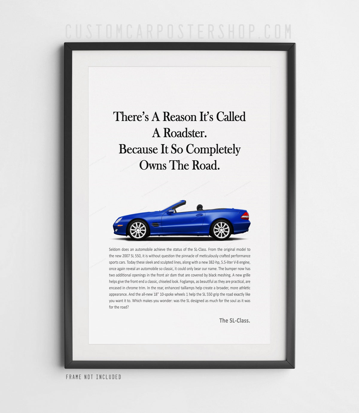 Mercedes-Benz SL550 (R230) Retro Print Ad - Roadster