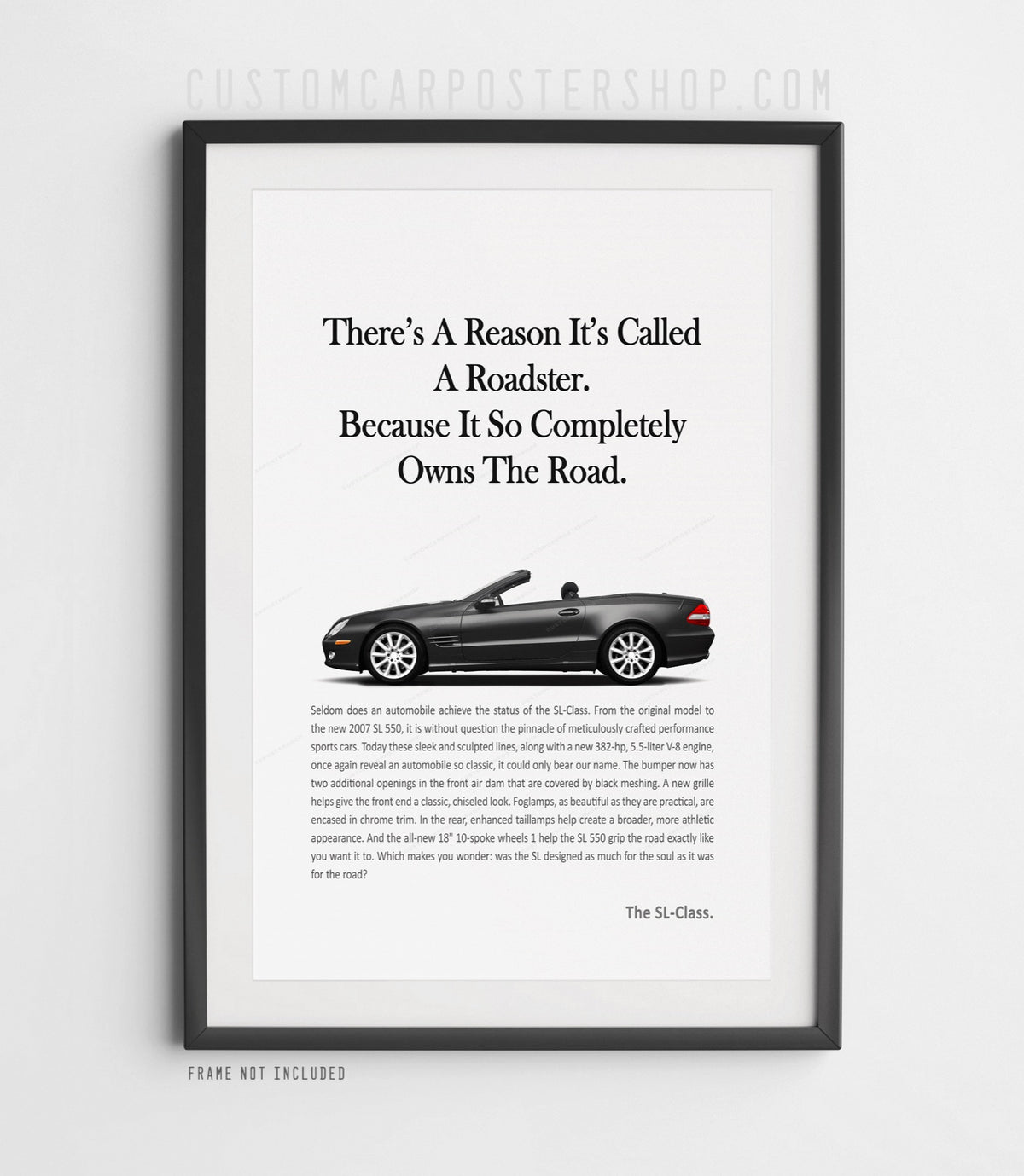Mercedes-Benz SL550 (R230) Retro Print Ad - Roadster