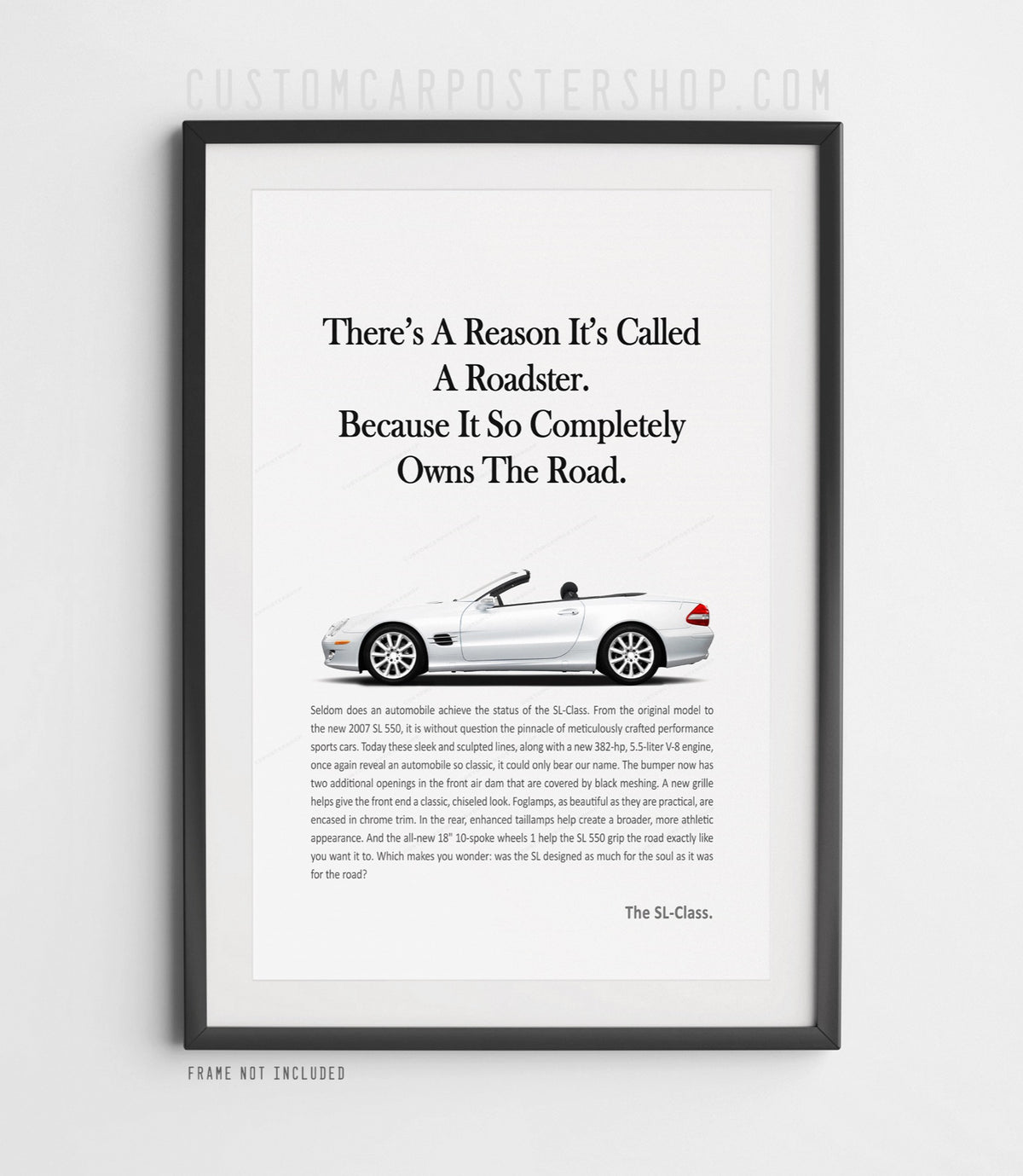 Mercedes-Benz SL550 (R230) Retro Print Ad - Roadster