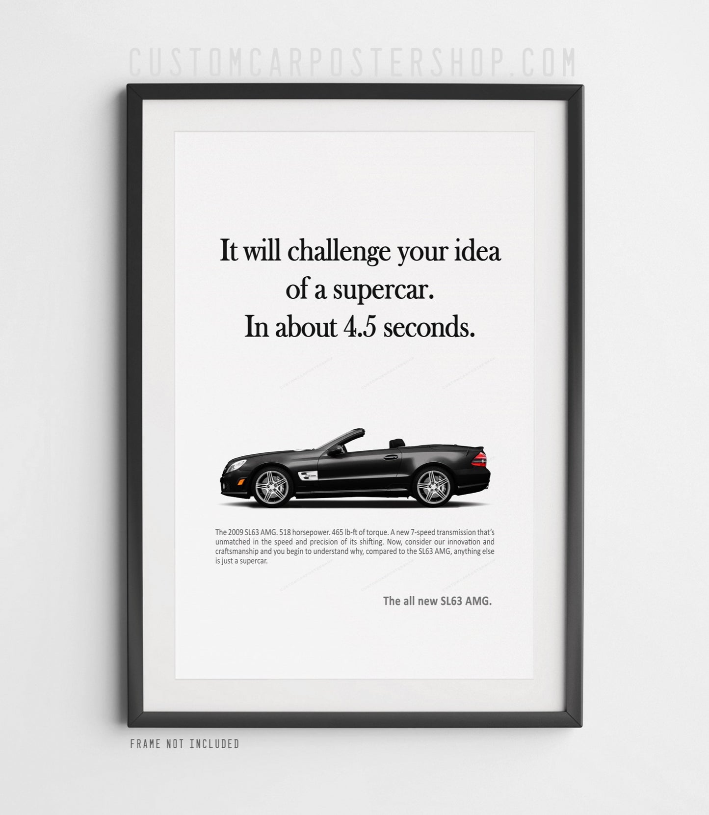 Mercedes-Benz SL63 (R230) Retro Print Ad - Idea of a Supercar