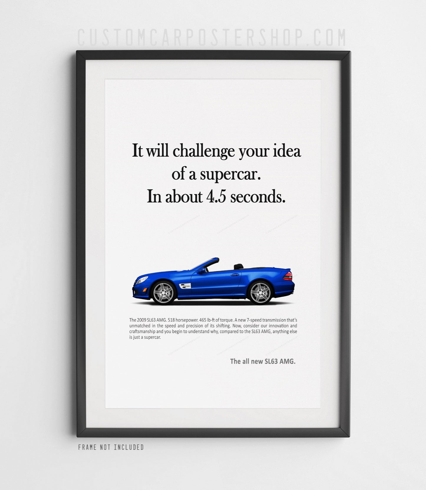 Mercedes-Benz SL63 (R230) Retro Print Ad - Idea of a Supercar