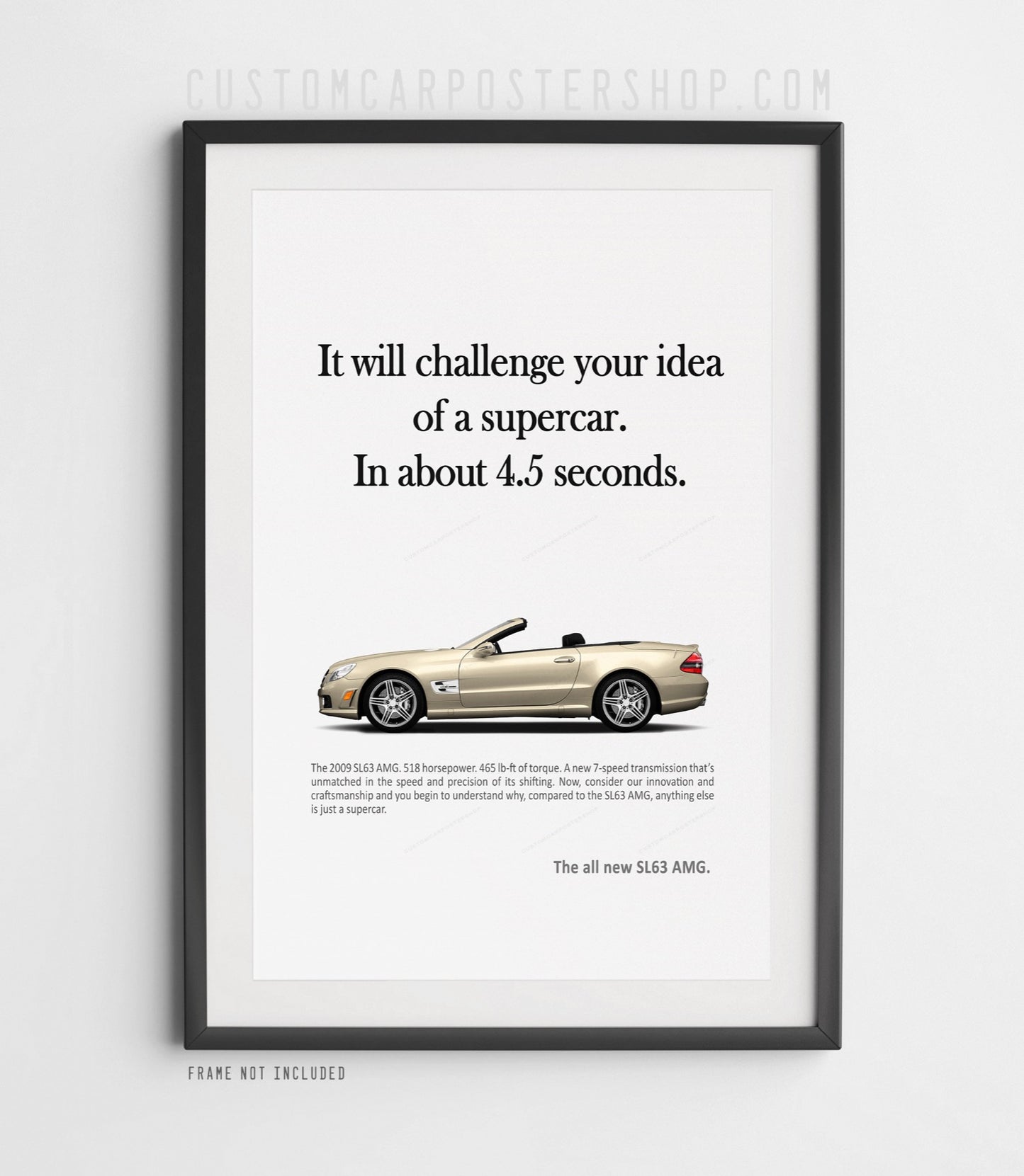 Mercedes-Benz SL63 (R230) Retro Print Ad - Idea of a Supercar