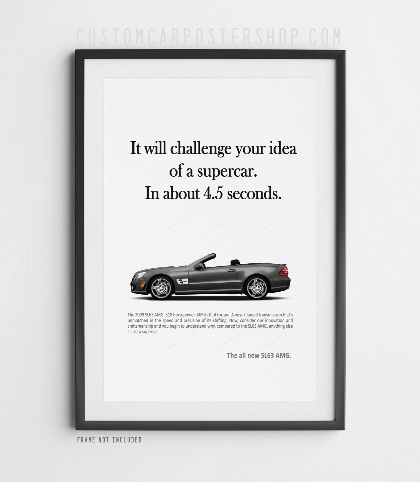 Mercedes-Benz SL63 (R230) Retro Print Ad - Idea of a Supercar