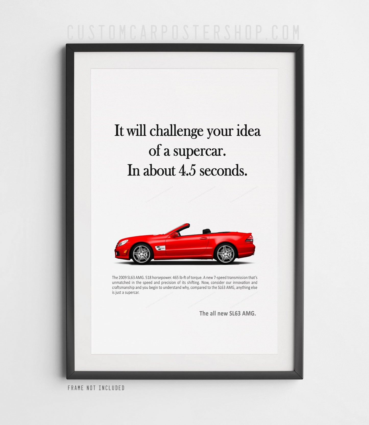 Mercedes-Benz SL63 (R230) Retro Print Ad - Idea of a Supercar