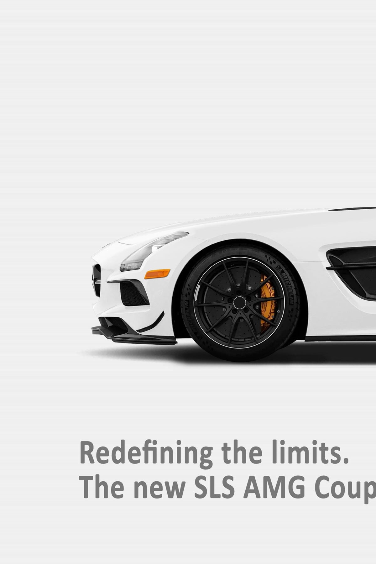 Mercedes-Benz SLS AMG Black Series Print Ad - Burn Rubber