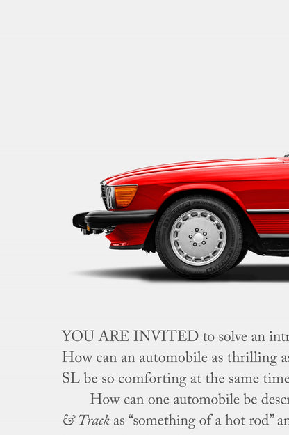 Mercedes-Benz 560SL Vintage Print Ad - Classic Thriller