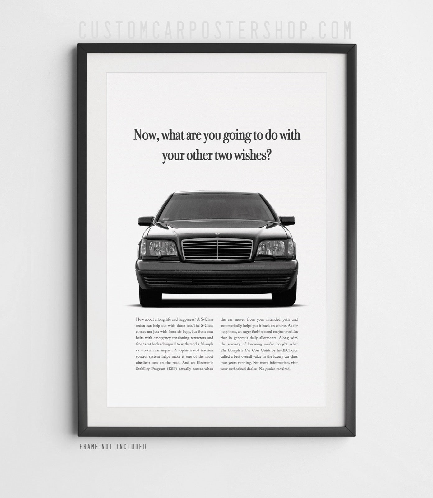 Mercedes-Benz S-Class (W140) Vintage Print Ad - Two Wishes