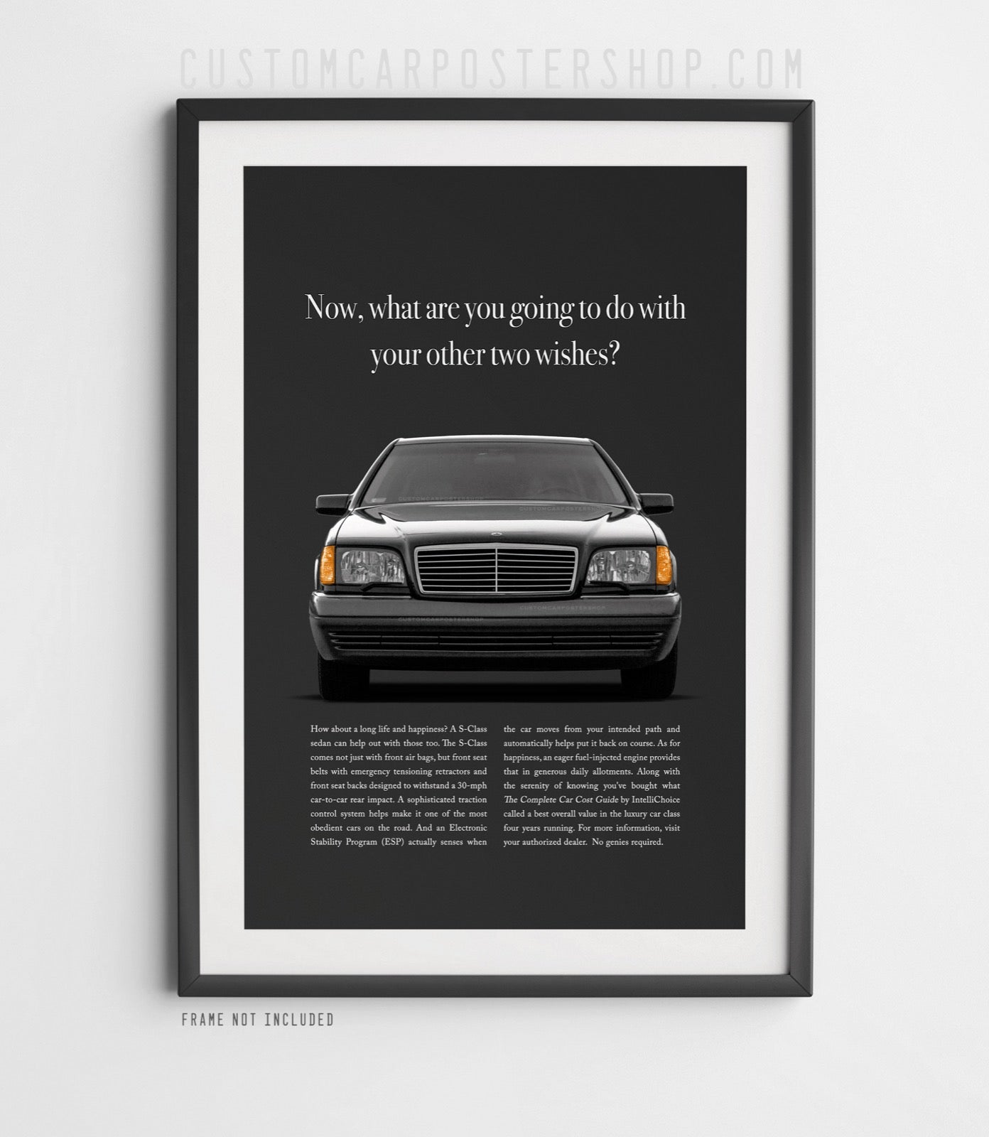 Mercedes-Benz S-Class (W140) Vintage Print Ad - Two Wishes