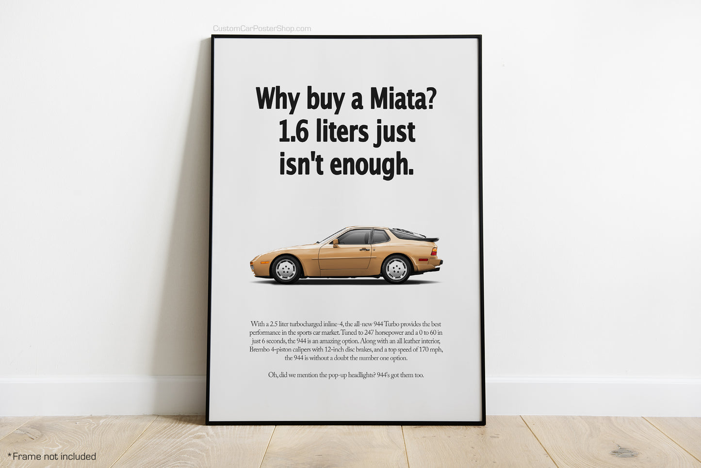Porsche 944 Turbo Vintage Porsche Ads - Why Buy a Miata?
