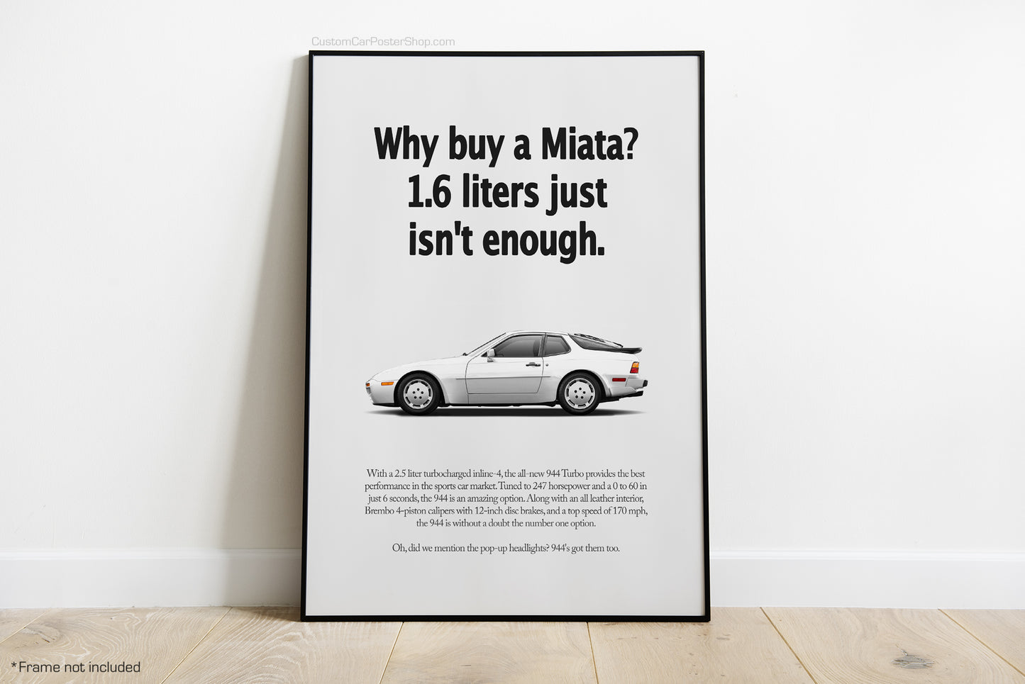 Porsche 944 Turbo Vintage Porsche Ads - Why Buy a Miata?