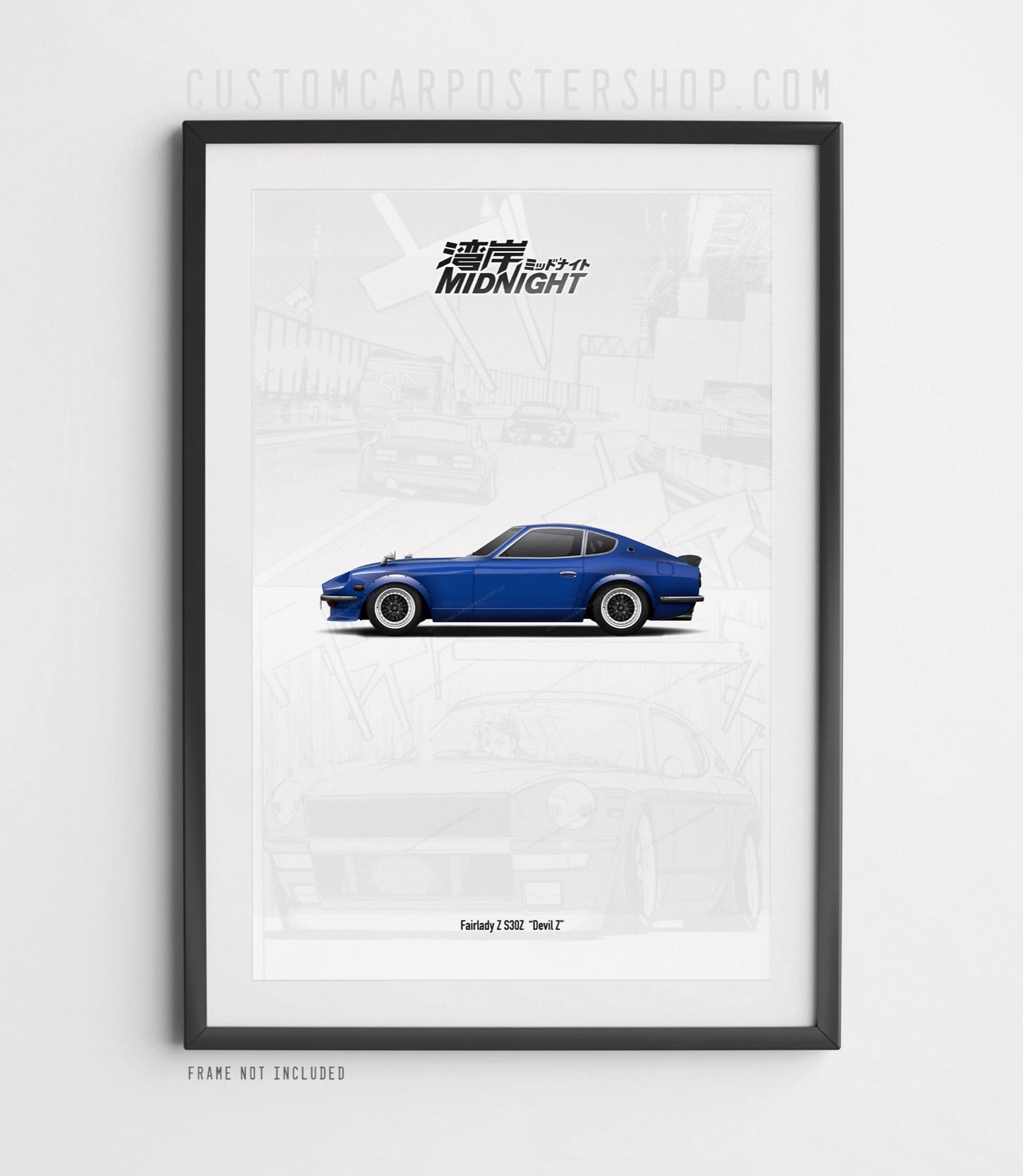 Wangan Midnight Devil Z Nissan Fairlady Z (S30) Poster