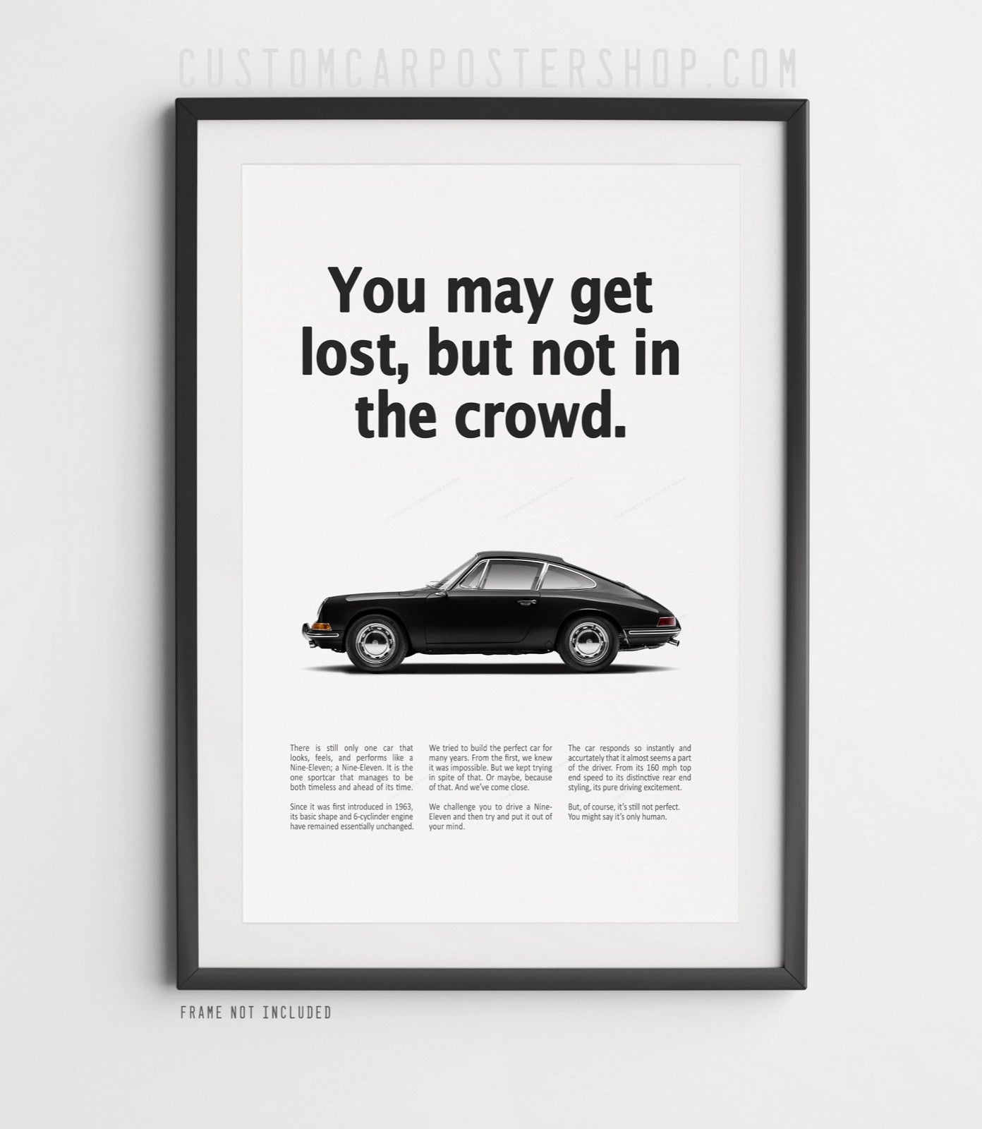 Porsche 911 Vintage Ad - Lost in Crowd