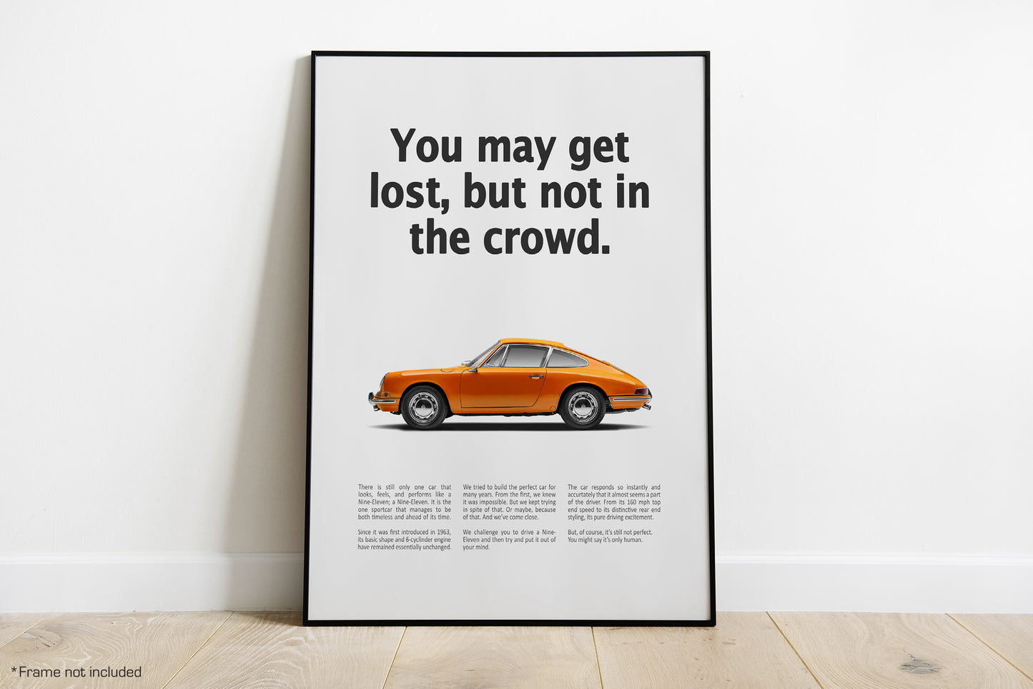 Porsche 911 Vintage Porsche Ads - Lost in Crowd