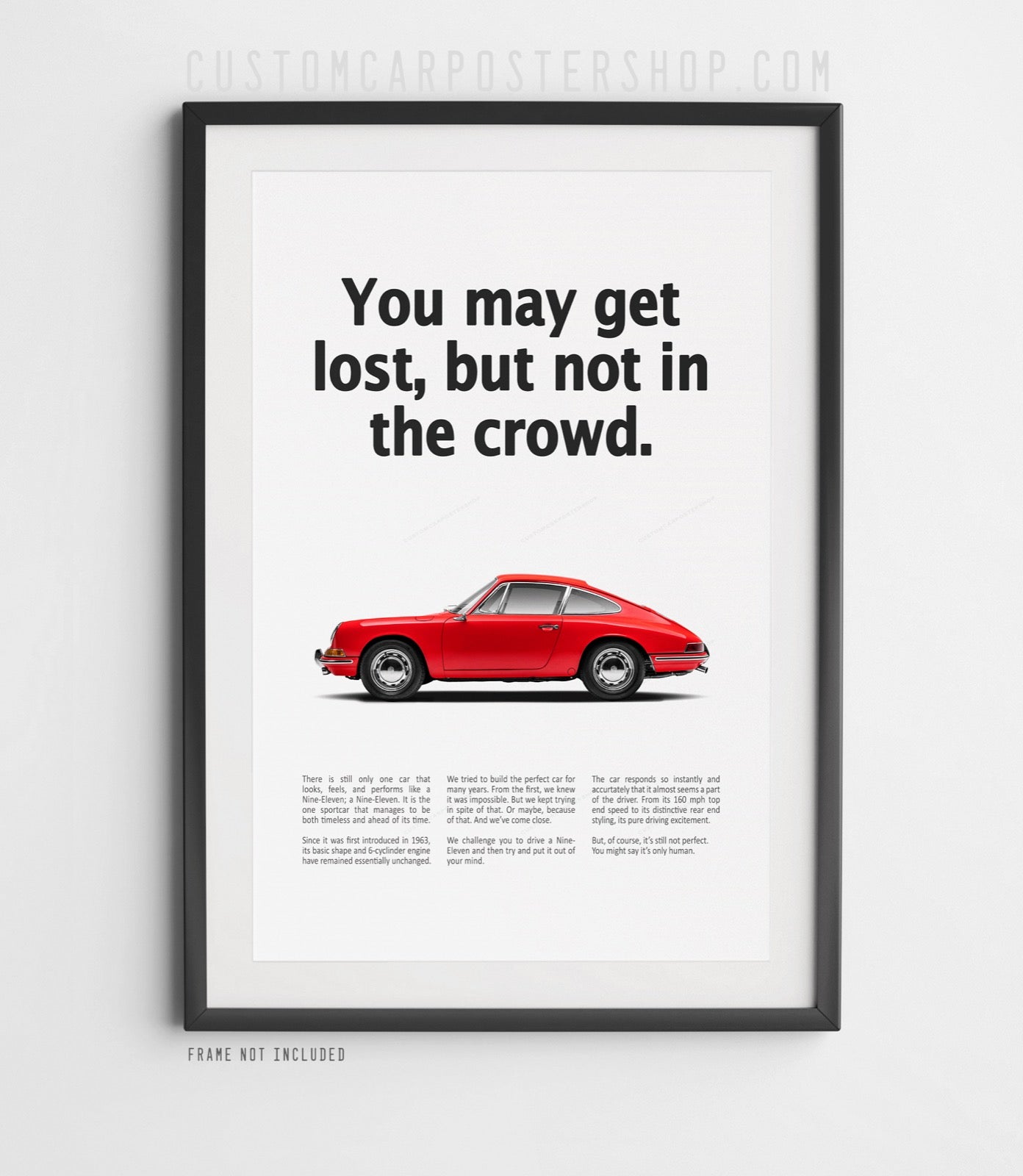 Porsche 911 Vintage Ad - Lost in Crowd